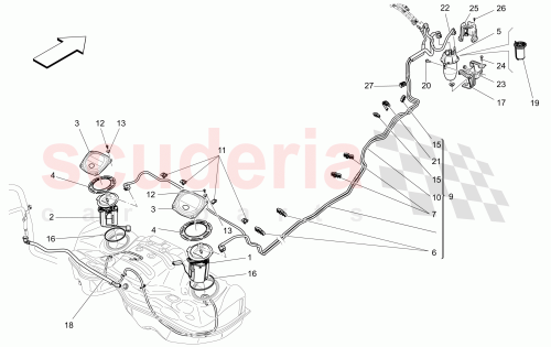 Part Diagram for Maserati 673001463