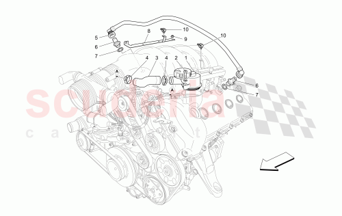 Part Diagram for Maserati 256790