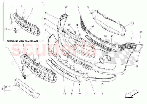 Part Diagram for Maserati 670090047