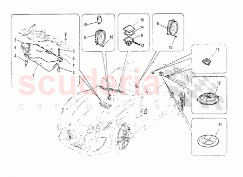 Part Diagram for Maserati 80729500