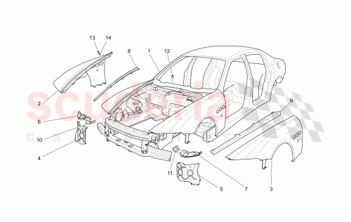 Part Diagram for Maserati 81253300