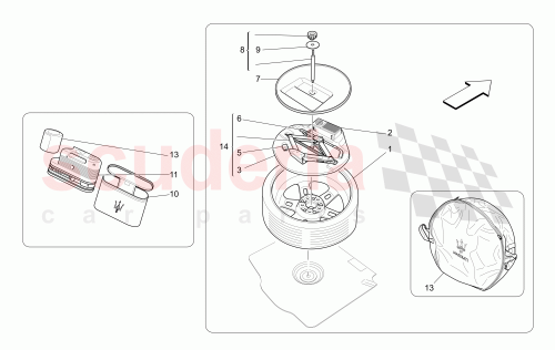 Part Diagram for Maserati 673009141