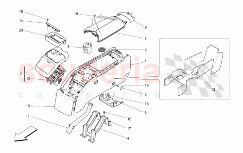 Part Diagram for Maserati 673000773