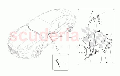 Part Diagram for Maserati 670009552