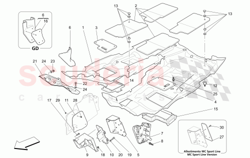 Part Diagram for Maserati 67728015