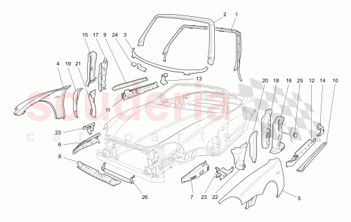 Part Diagram for Maserati 980001042