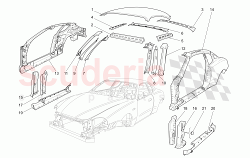Part Diagram for Maserati 66058900
