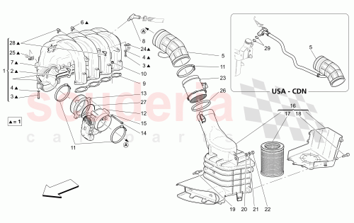 Part Diagram for Maserati 150302