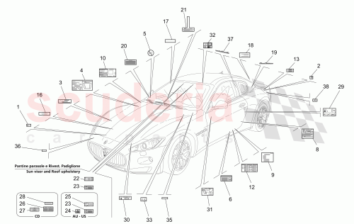 Part Diagram for Maserati 280244