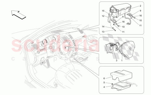 Part Diagram for Maserati 80039200