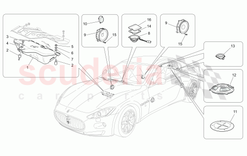 Part Diagram for Maserati 50500509
