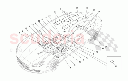 Part Diagram for Maserati 670009855