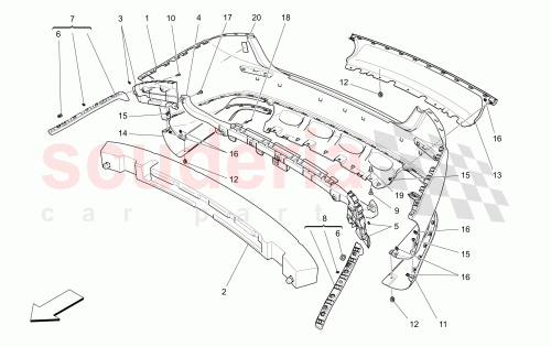 Part Diagram for Maserati 673004365