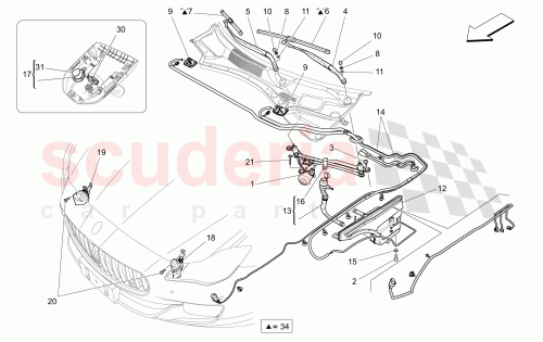 Part Diagram for Maserati 670105311