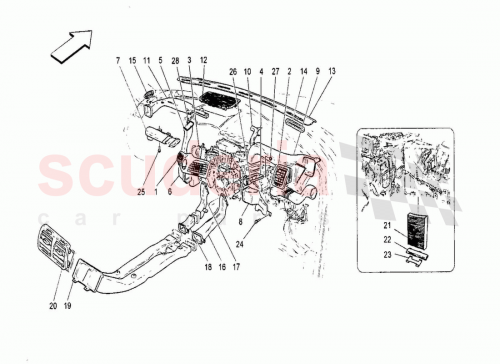 Part Diagram for Maserati 67211900