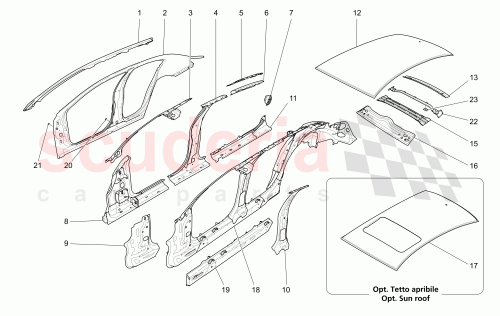Part Diagram for Maserati 673001678