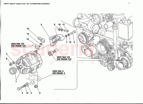 Part Diagram for Maserati 11108221