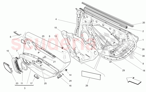 Part Diagram for Maserati 670066378