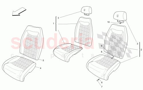 Part Diagram for Maserati 84767648