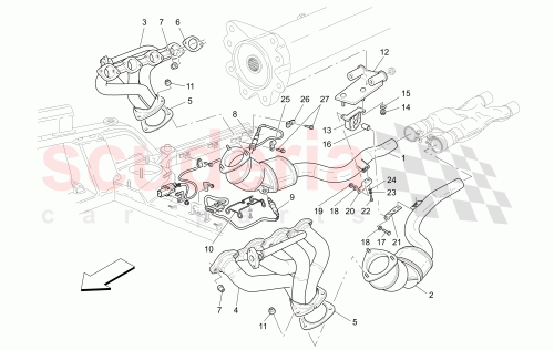 Part Diagram for Maserati 175283