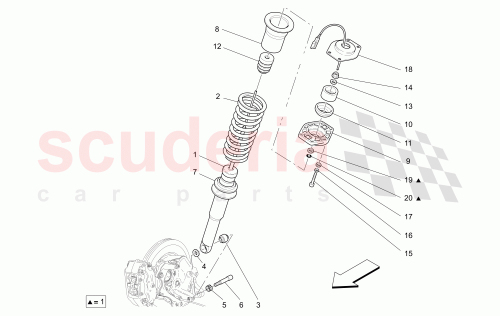 Part Diagram for Maserati 205587