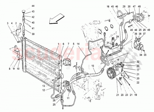 Part Diagram for Maserati 68392000