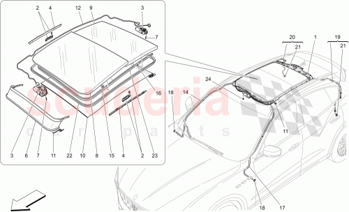 Part Diagram for Maserati 670034611