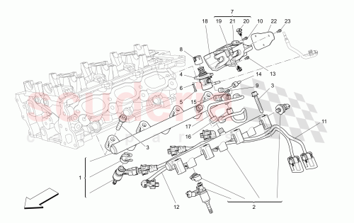 Part Diagram for Maserati 670030185