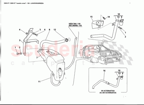 Part Diagram for Maserati 388100110