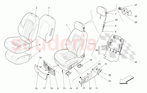 Part Diagram for Maserati 670027150
