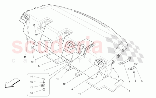 Part Diagram for Maserati 673001075