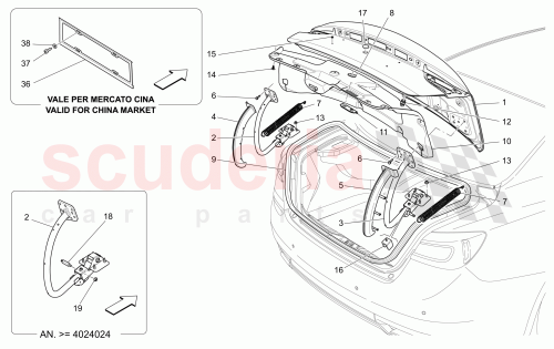 Part Diagram for Maserati 673017125