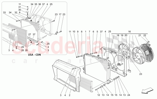 Part Diagram for Maserati 263140