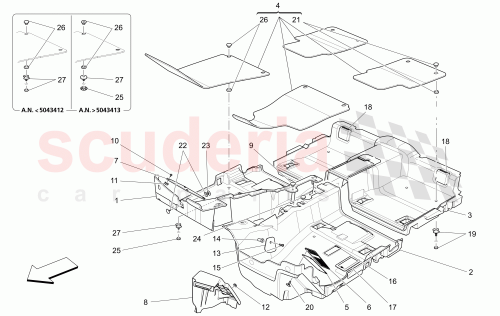 Part Diagram for Maserati 673004156