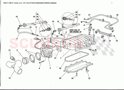 Part Diagram for Maserati 585065201