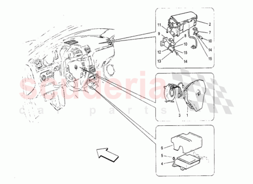 Part Diagram for Maserati 67572200