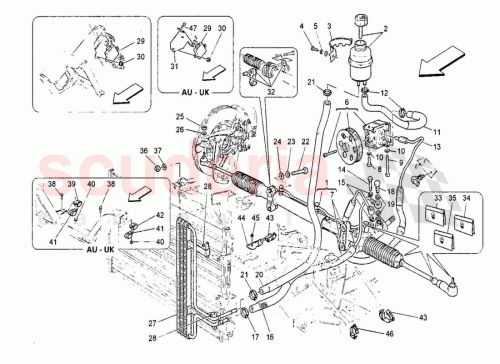 Part Diagram for Maserati 10261360