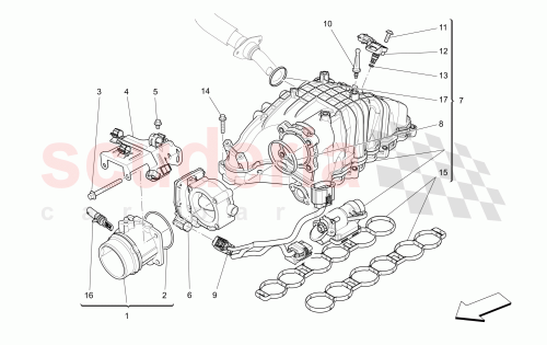 Part Diagram for Maserati 673001014