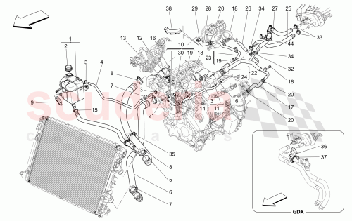 Part Diagram for Maserati 46328224