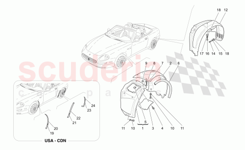 Part Diagram for Maserati 67528600