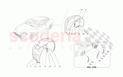 Part Diagram for Maserati 68820400