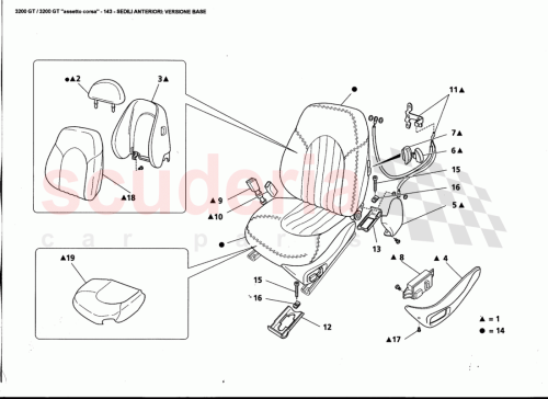 Part Diagram for Maserati 66242300