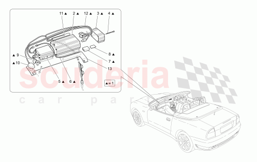 Part Diagram for Maserati 69047000
