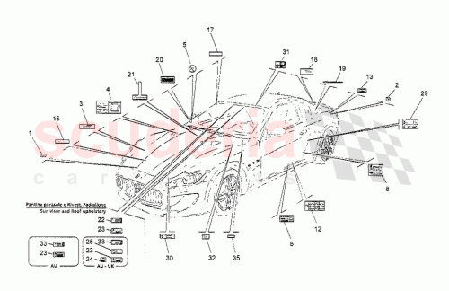 Part Diagram for Maserati 212235