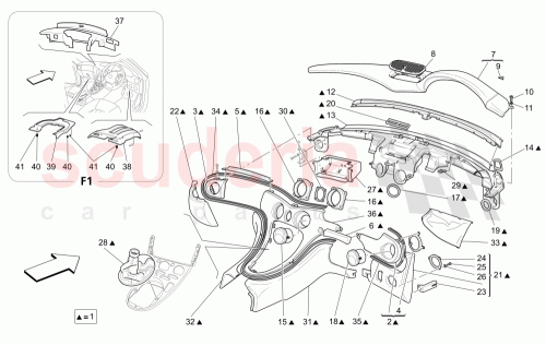 Part Diagram for Maserati 981001101