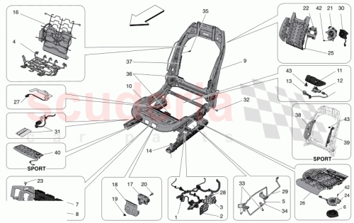 Part Diagram for Maserati 673016757