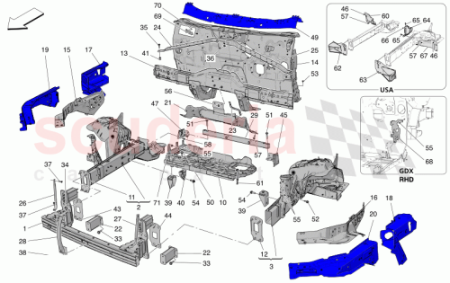 Part Diagram for Maserati 673015738