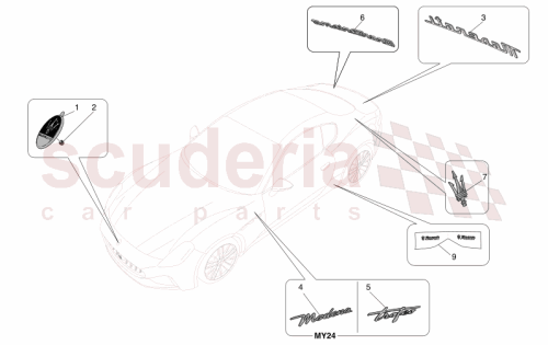 Part Diagram for Maserati 670158826