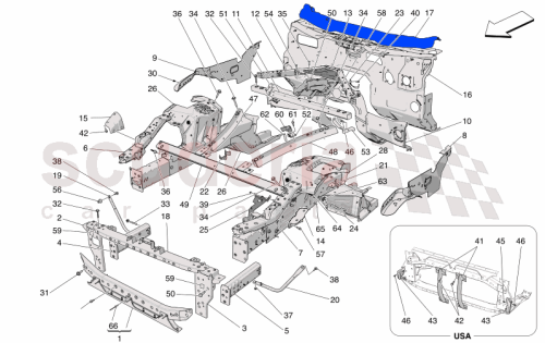 Part Diagram for Maserati 670178451