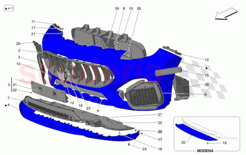 Part Diagram for Maserati 670167332
